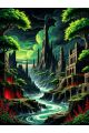 Алмазная мозаика без подрамника «Тайный каньон» 40x30 см