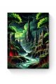 Алмазная мозаика на подрамнике «Тайный каньон» 40x30 см