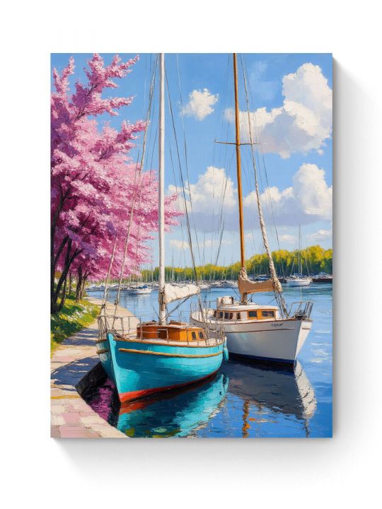 Алмазная мозаика на подрамнике «Нежная гавань» 50x40 см