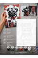 Картина по номерам 18x13 см, без подрамника. Набор 3 шт.