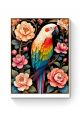 Алмазная мозаика на подрамнике «Перья и бутоны» 60x45 см