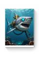 Алмазная мозаика на подрамнике «Стимпанк‑хищник» 60x45 см