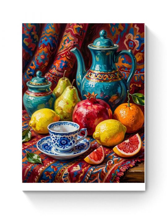 Алмазная мозаика на подрамнике «Сочный акцент» 50x40 см