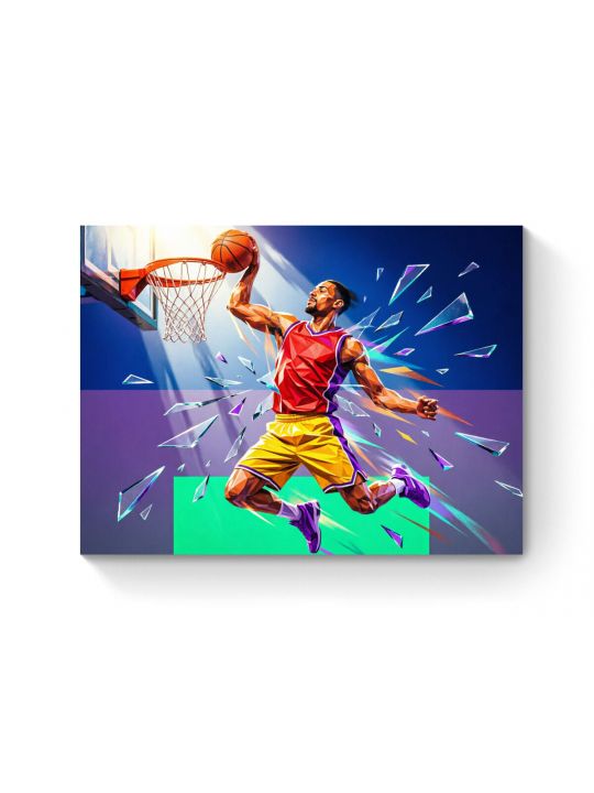 Алмазная мозаика на подрамнике «Энергия прыжка» 50x40 см