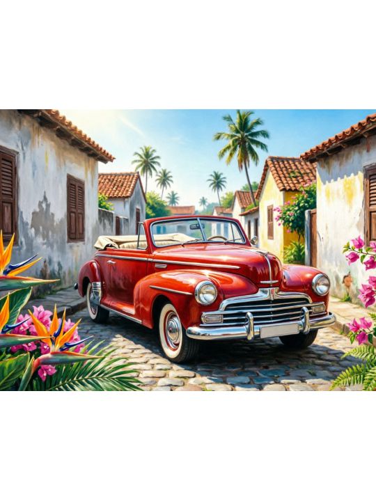 Алмазная мозаика без подрамника «Яркая классика» 50x40 см