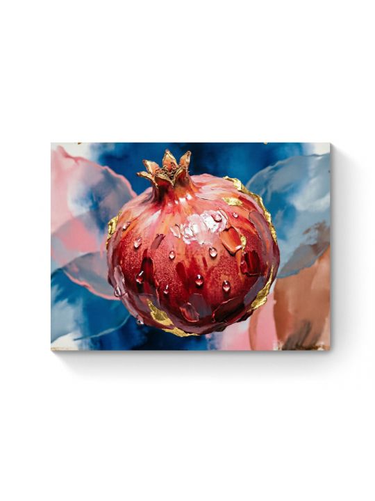 Алмазная мозаика на подрамнике «Огненный плод» 40x30 см
