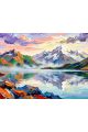 Алмазная мозаика без подрамника «Дыхание гор» 40x30 см