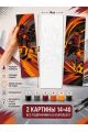 Картина по номерам 40x14 см. Набор 2 шт. КПМ-095