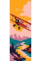 Картина по номерам 40x14 см. Набор 2 шт. КПМ-107