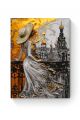 Картина по номерам на подрамнике «Дама на мосту» 80x60 см