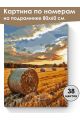 Картина по номерам на подрамнике «Сено на поле» 80x60 см