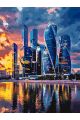 Картина по номерам без подрамника «Мегаполис» 80x60 см