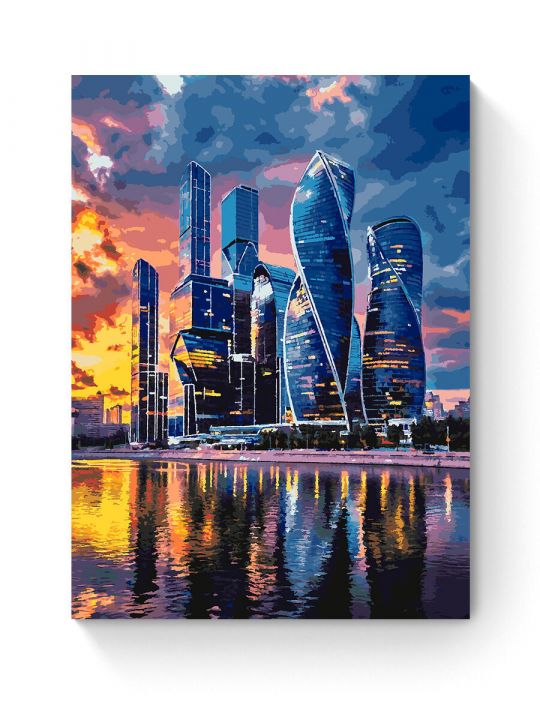 Картина по номерам на подрамнике «Мегаполис» 80x60 см