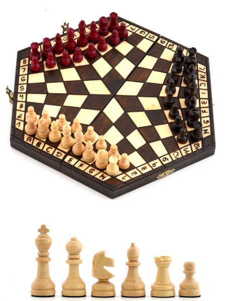 Шахматы «На троих» маленькие