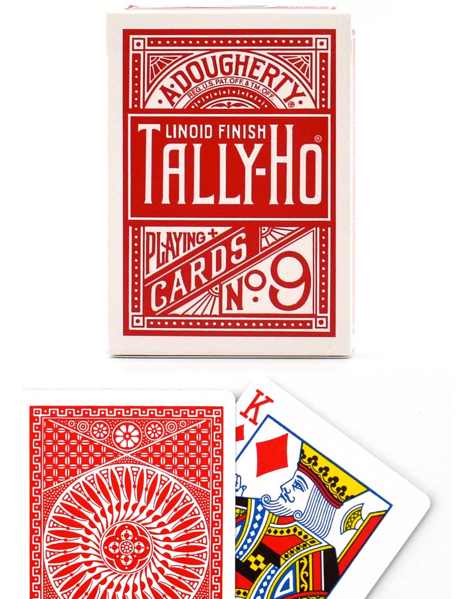 Купить игральные карты «Tally-Ho» Circle Back Bicycle красные - gamestil.ru