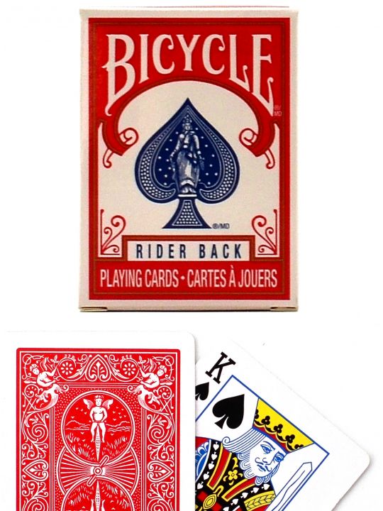 Карты «Rider Back mini» Bicycle красные вскрытая упаковка