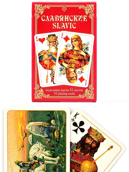 Карты игральные «Славянские» красные Piatnik