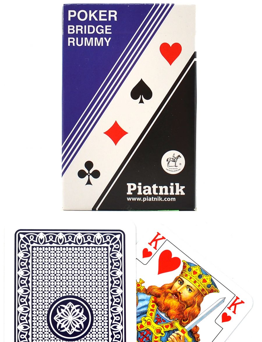 Купить игральные карты «Стандарт Rummy» чёрные Piatnik - gamestil.ru