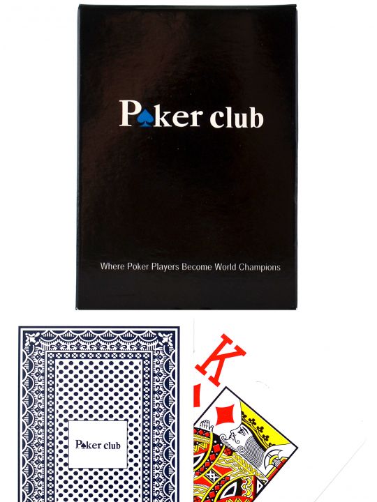 Карты «Poker club» синие
