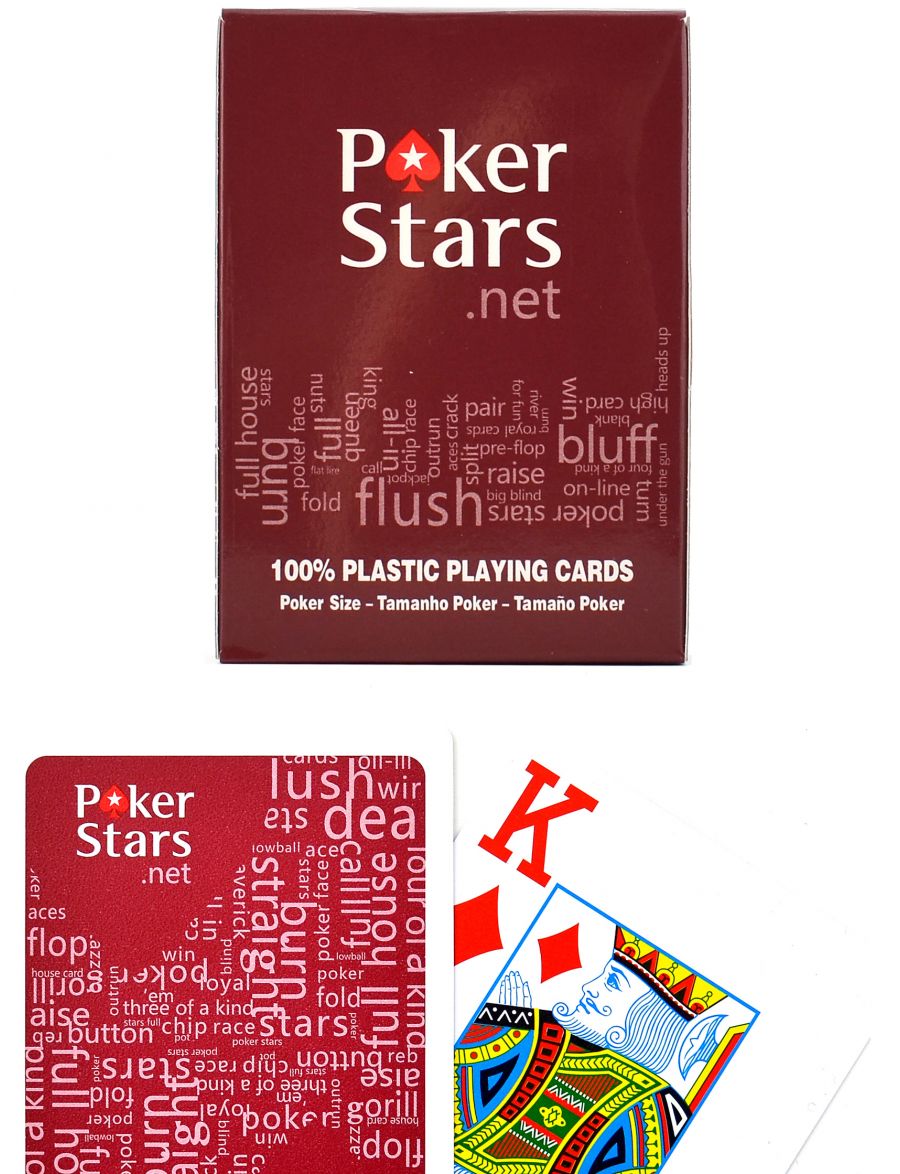 Купить карты «Poker stars» красные красные - gamestil.ru