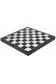 Доска 3 в 1 шахматы, шашки, нарды «Ярославская» чёрная с серебром