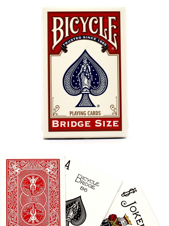 Карты игральные «Bicycle Bridge size» красные 