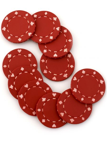 Фишки для покера «Lear» красные