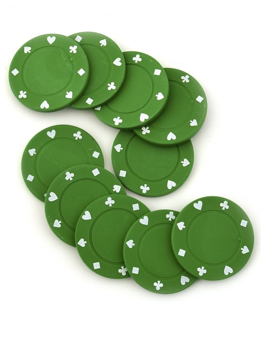 Фишки для покера «Lear» зелёные
