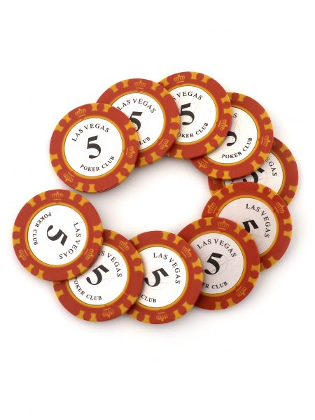 Фишки для покера «Las Vegas club» номинал 5 