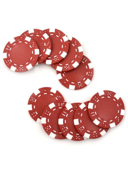 Фишки для покера «Hasard» без номинала красные