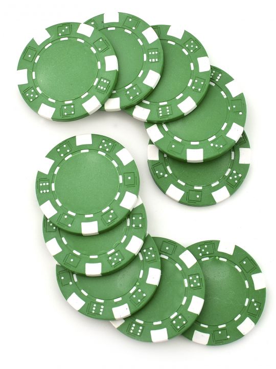 Фишки для покера «Hasard» без номинала зелёные