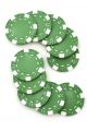 Фишки для покера «Hasard» без номинала зелёные