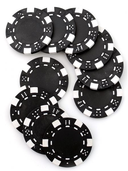 Фишки для покера «Hasard» без номинала чёрные