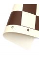 Шахматная доска «Виниловая» коричнево-белая 51x51 см