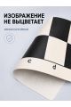Шахматная доска «Турнирная» винил чёрно-белая 43x43 см