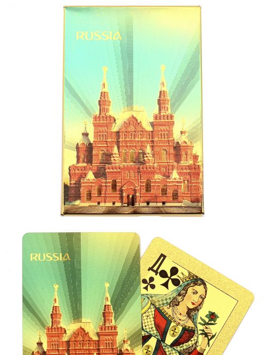 Карты игральные «Россия золотая II» сокращенная колода (36 карт) вскрытая упаковка
