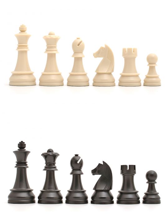 Шахматные фигуры «Классические» имитация слоновой кости c утяжелением