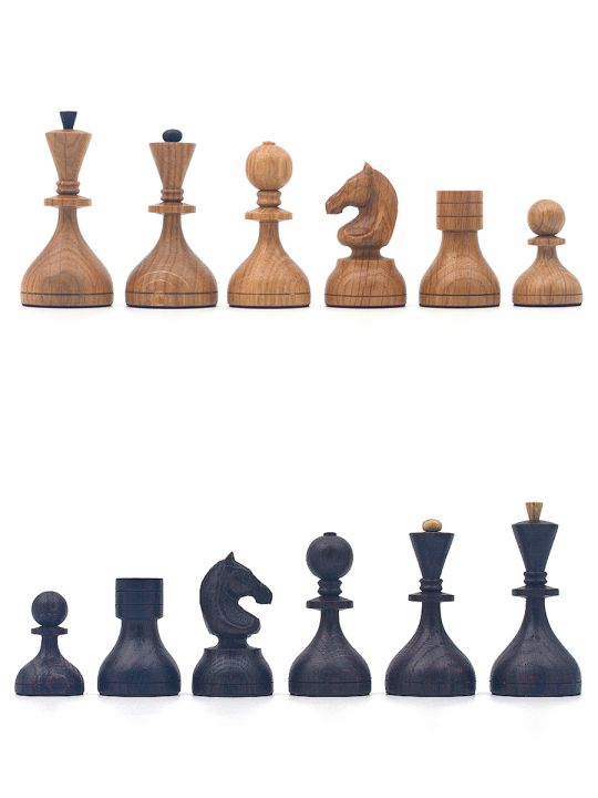 Шахматные фигуры резные «Дворянские» с утяжелением бук