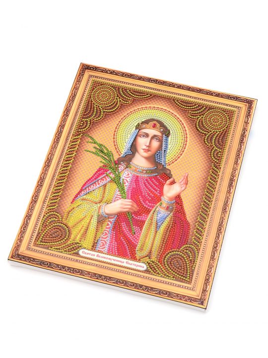 Алмазная мозаика на подрамнике «Святая мученица Екатерина» икона