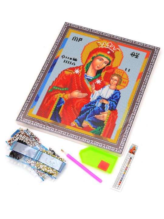 Алмазная мозаика на подрамнике «Божией Матери Иверская» икона