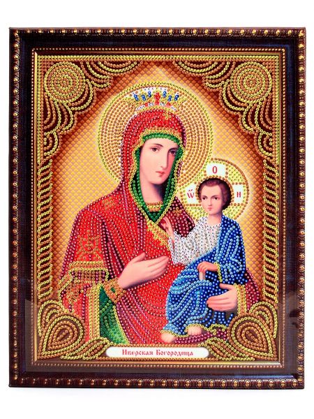 Алмазная мозаика на подрамнике «Божией Матери. Иверская» икона
