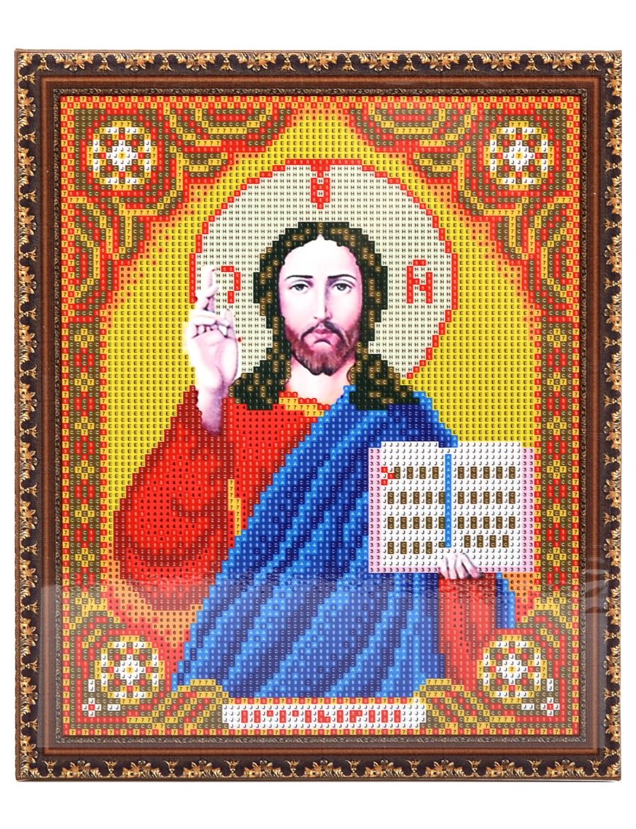 Купить икону алмазная мозаика на подрамнике «Господь Вседержитель ...