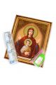 Алмазная мозаика на подрамнике «Божией матери. Знамение» икона 