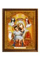 Алмазная мозаика на подрамнике «Божией матери Достойно есть» икона 