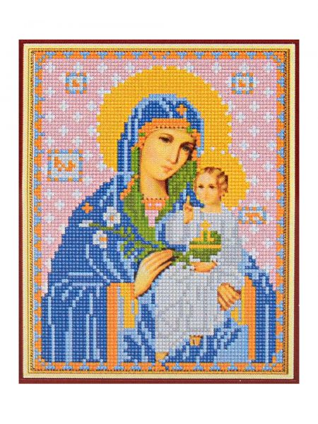 Алмазная мозаика «Божией матери Неувядаемый цвет» икона