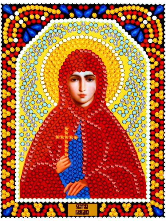 Алмазная мозаика «Святая Клавдия» икона