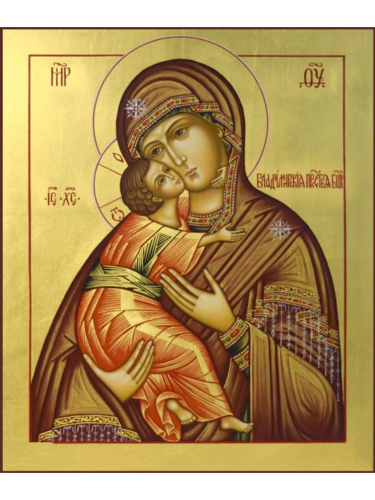 Алмазная мозаика «Божией матери Владимирская» икона