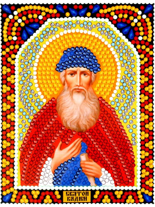 Алмазная мозаика «Святой Вадим» икона