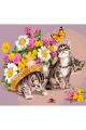 Алмазная мозаика «Любопытные котята» 