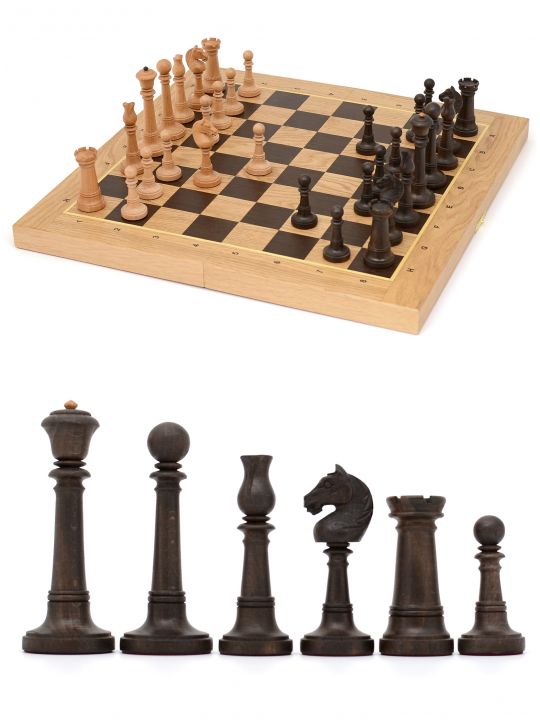 Шахматы складные «Элеганс» из дуба и бука